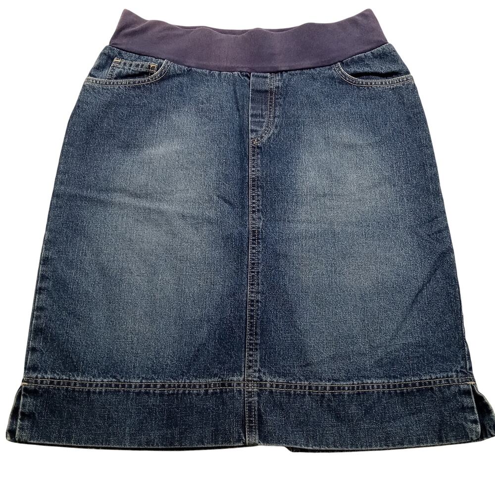 Verso Women's Denim Skirt 8 Blue Jean 30 X 24 Straight Cotton Blend
